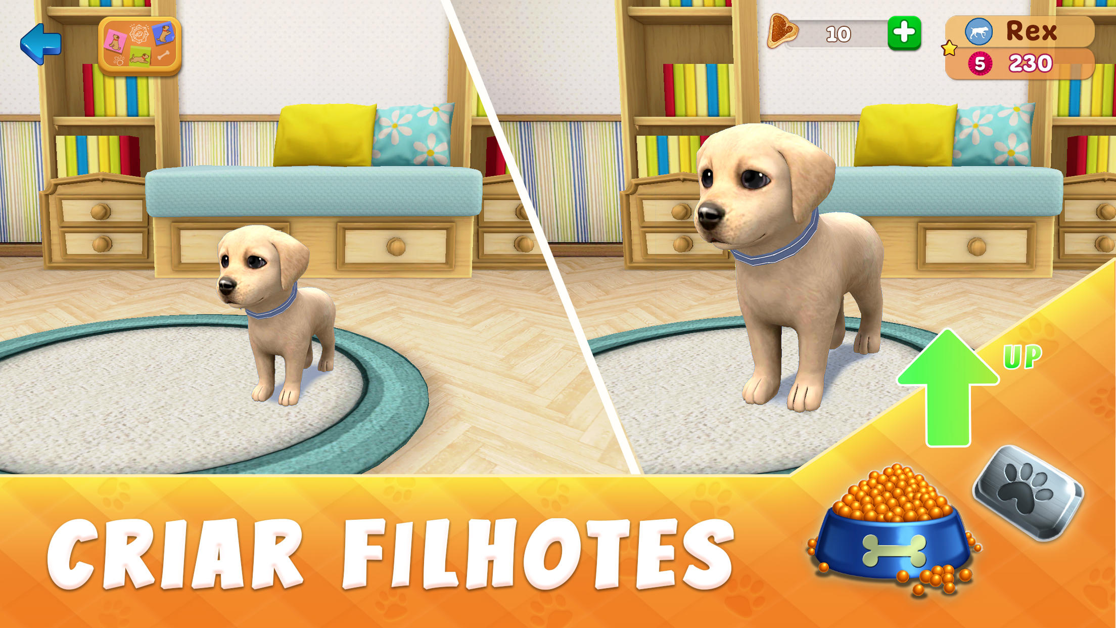 Captura de Tela do Jogo DogTown:Jogos de Animais Cuide
