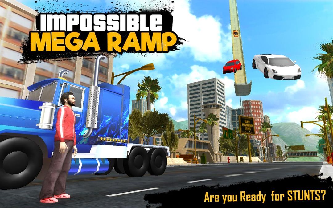 Screenshot of Impossible Mega Ramp 3D