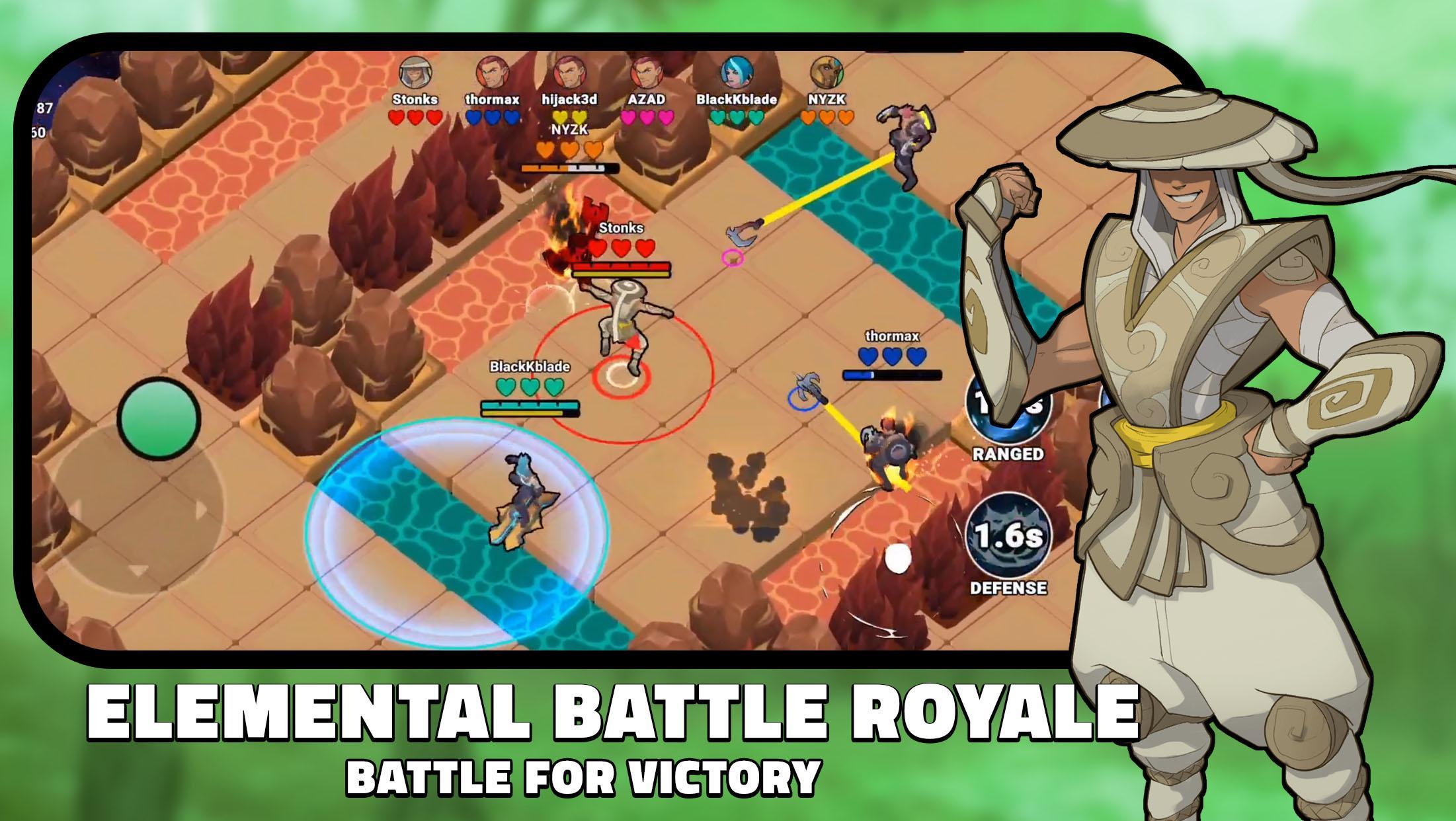 Screenshot 1 of Element Arena: ប្រមូល Heroes និង Battle! 