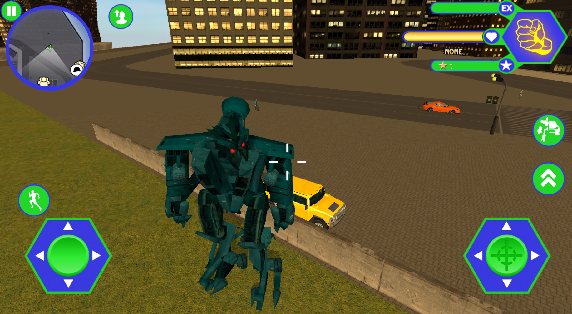 Grand Robot Helicopter Crime : Fight To Survive Game Screenshot
