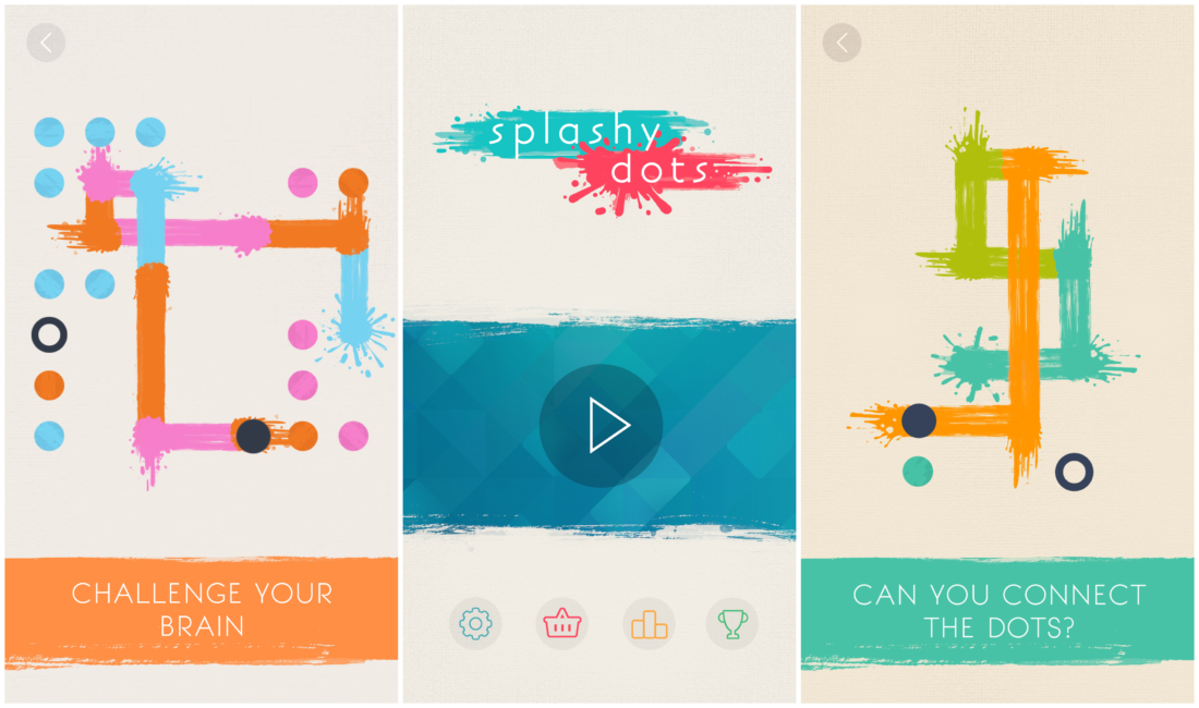 Screenshot of the video of Splashy Dots
