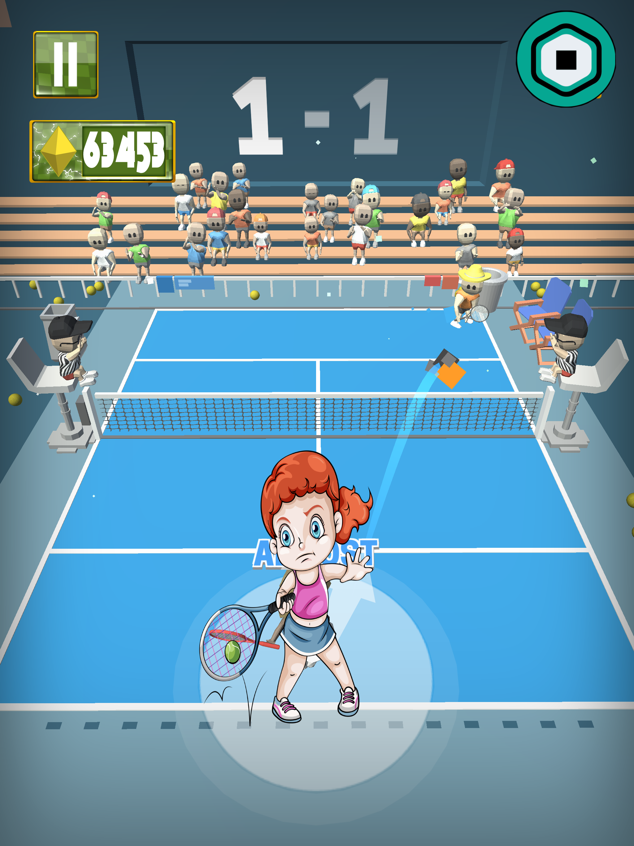 Robux Tennis Blast ภาพหน้าจอเกม