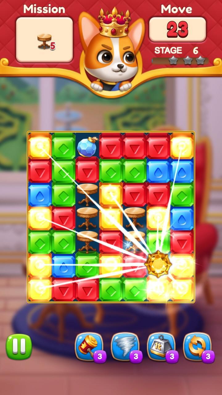 Jewels King : Castle Blast Game Screenshot