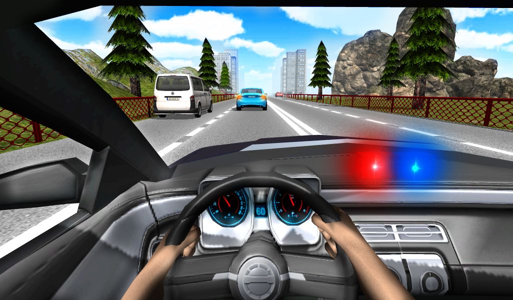 Police Driving In Car 게임 스크린 샷