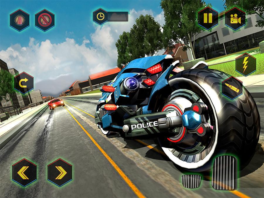 Police Moto Robot Superhero Game Screenshot