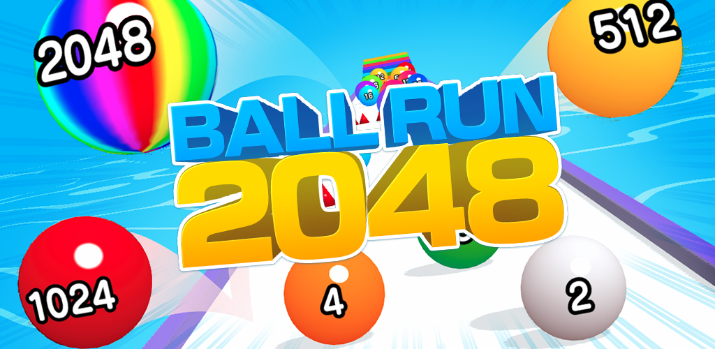 Banner of Ball Run 2048: merge number 