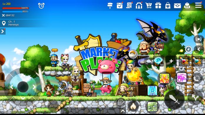 Screenshot of MapleStory M: Fantasy MMORPG