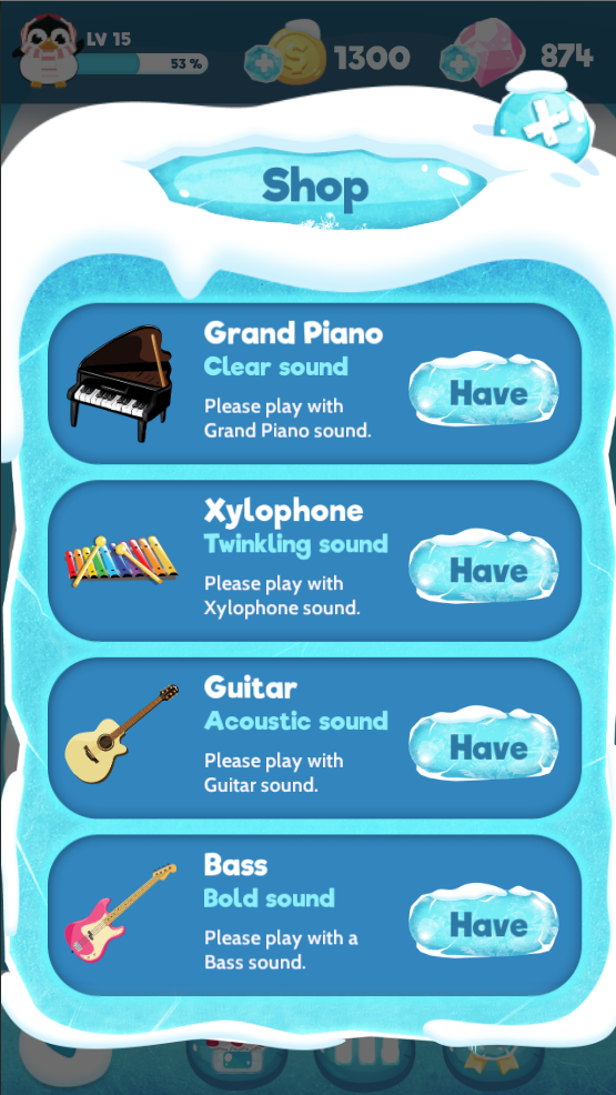 Screenshot of Piano Tiles&Penguin Adventure