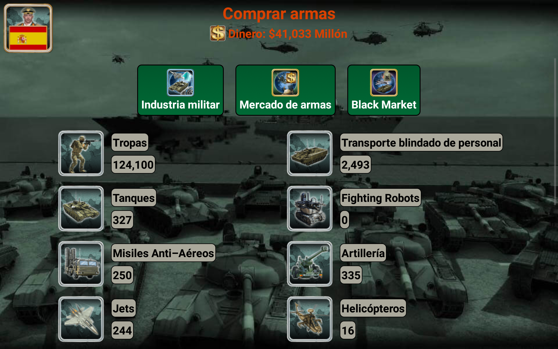 Captura de Pantalla del Juego Imperio de Europa