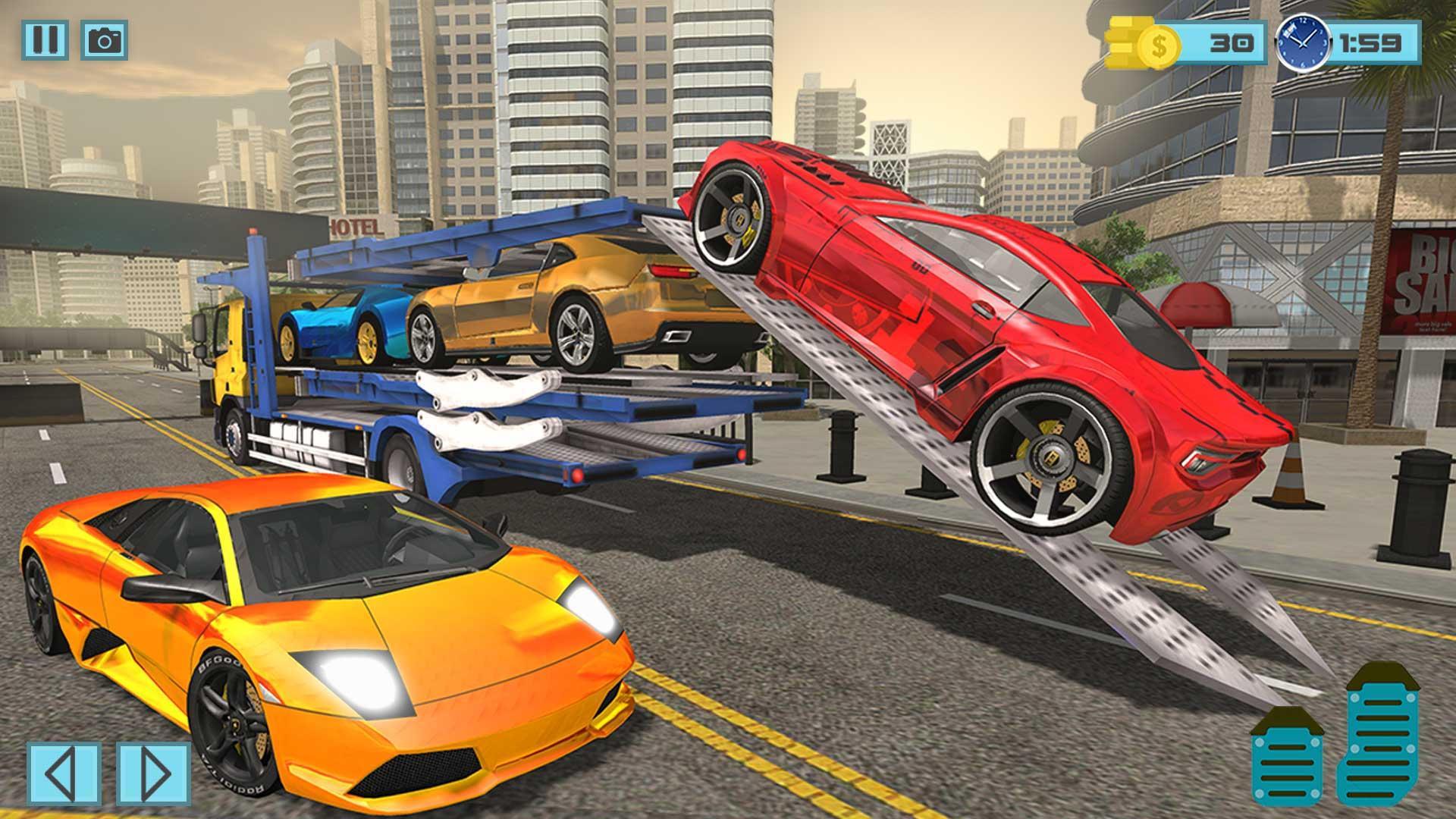Multi Story Car Transport Truck Game Screenshot