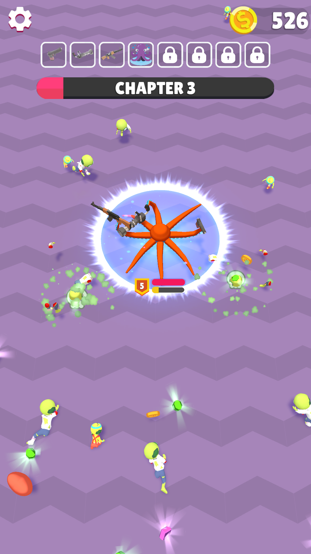 Tentacle Zombie Survival Game Screenshot