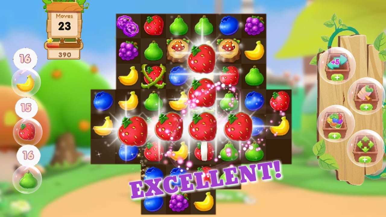Screenshot of Fruit Crush: Match 3 Blast