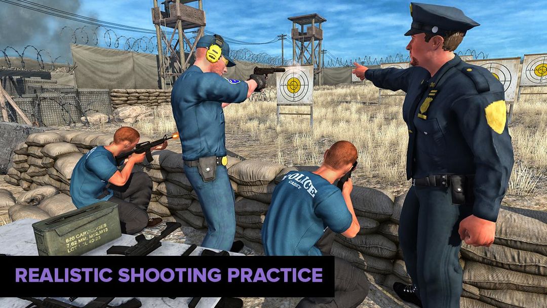 미국 경찰 전쟁 훈련 학교 게임 스크린 샷