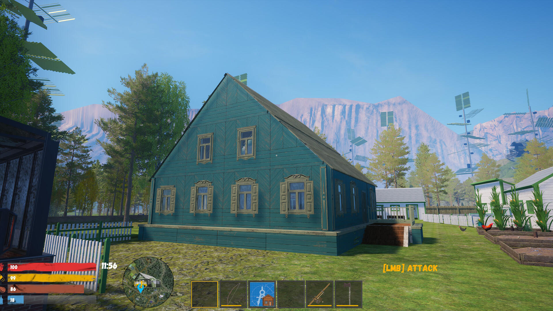 Russian Village Simulator on Mars Game Screenshot