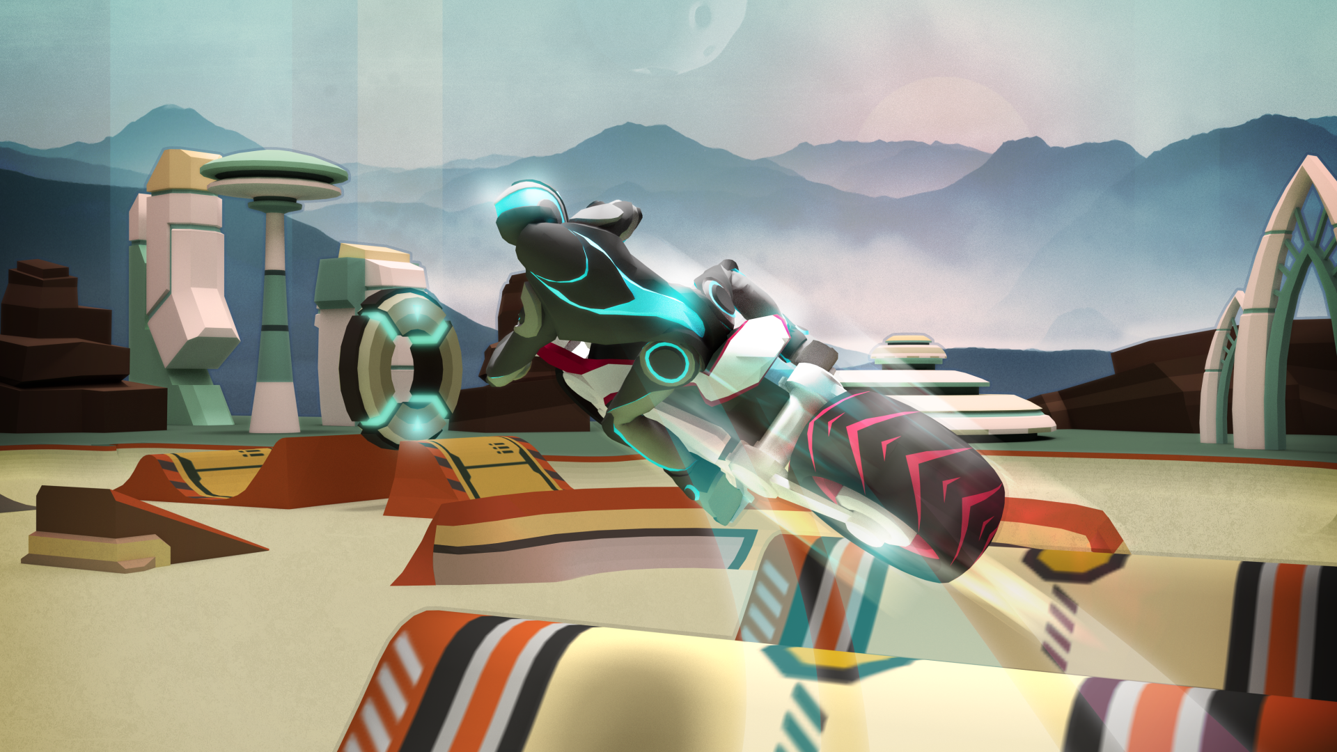 Screenshot 1 of Gravity Rider: 라이더오토바이 게임 1.20.6