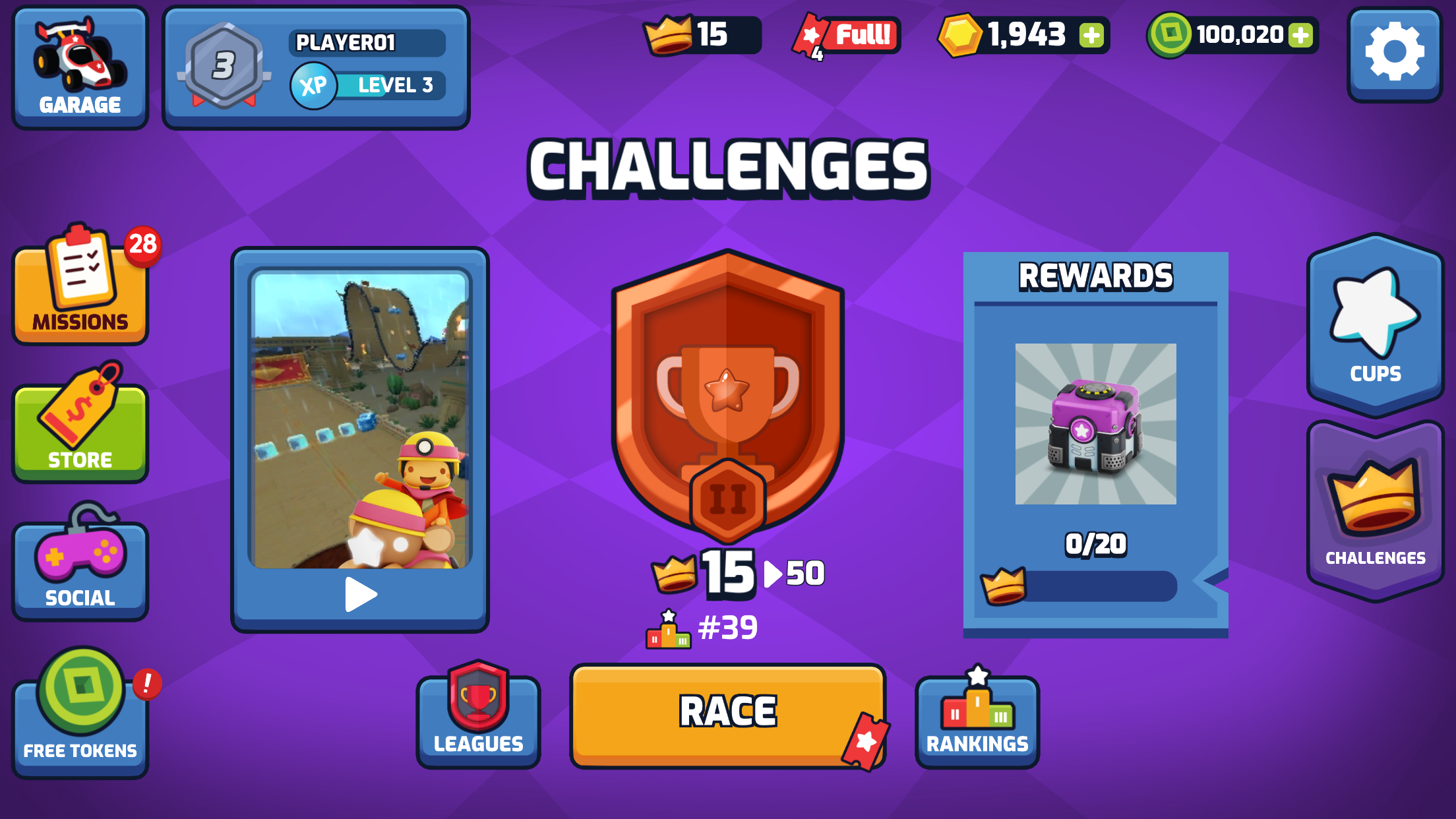 スターリットカートレーシング ゲームのスクリーンショット