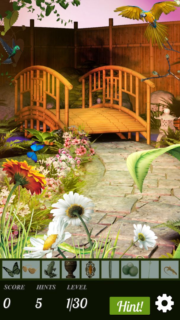 Hidden Objects World: Garden G screenshot game