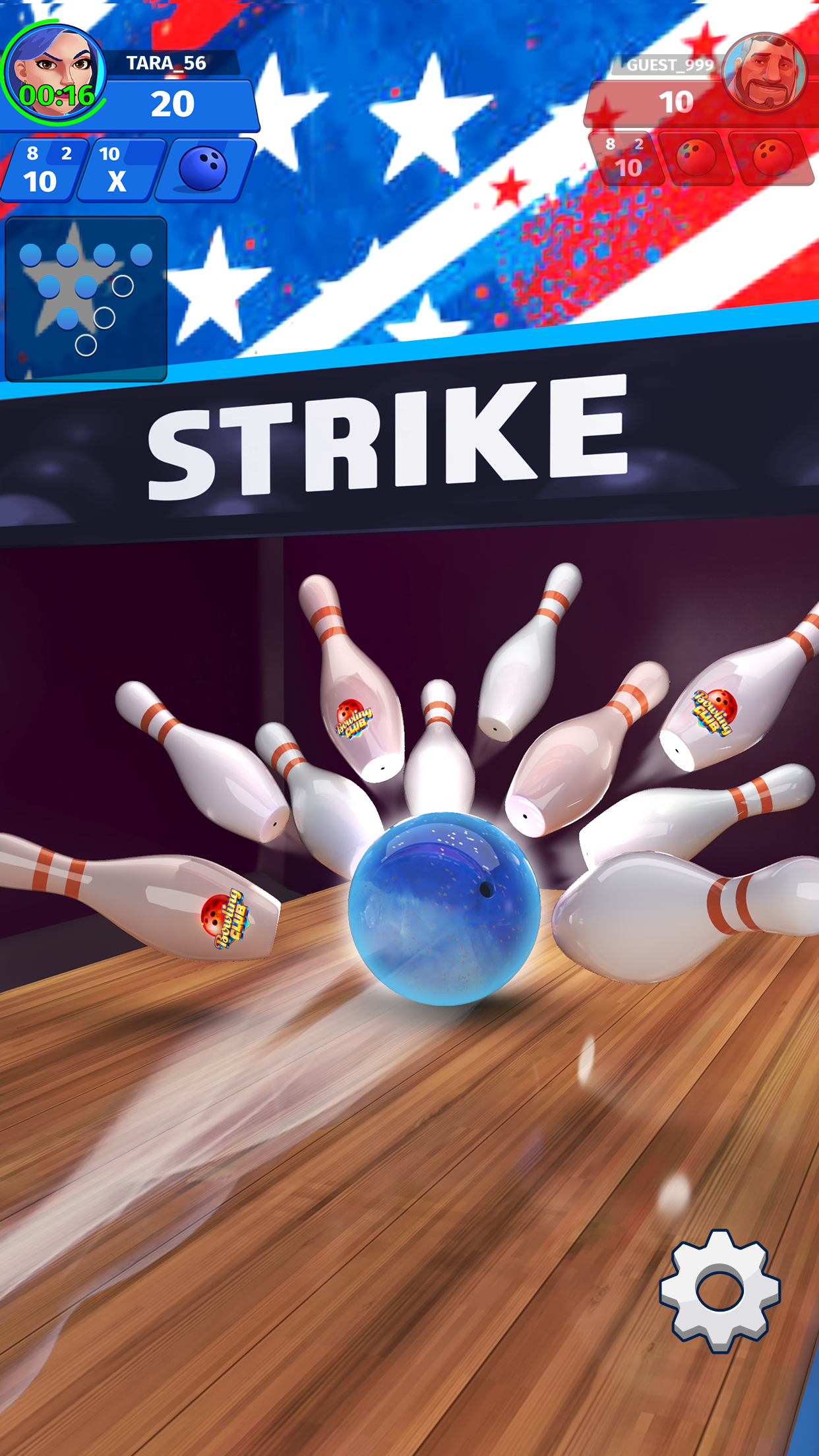 Bowling Club: 현실적인 3D PvP 게임 스크린 샷