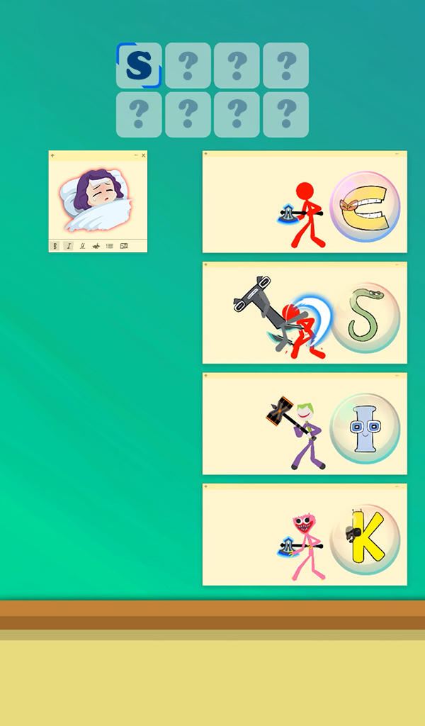Tower Battle: Alphabet Connect Game Screenshot