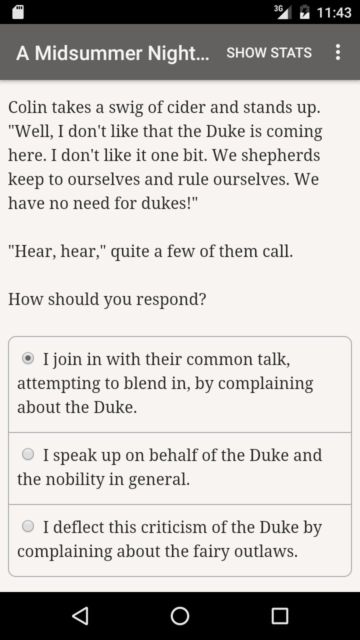 A Midsummer Night's Choice Game Screenshot