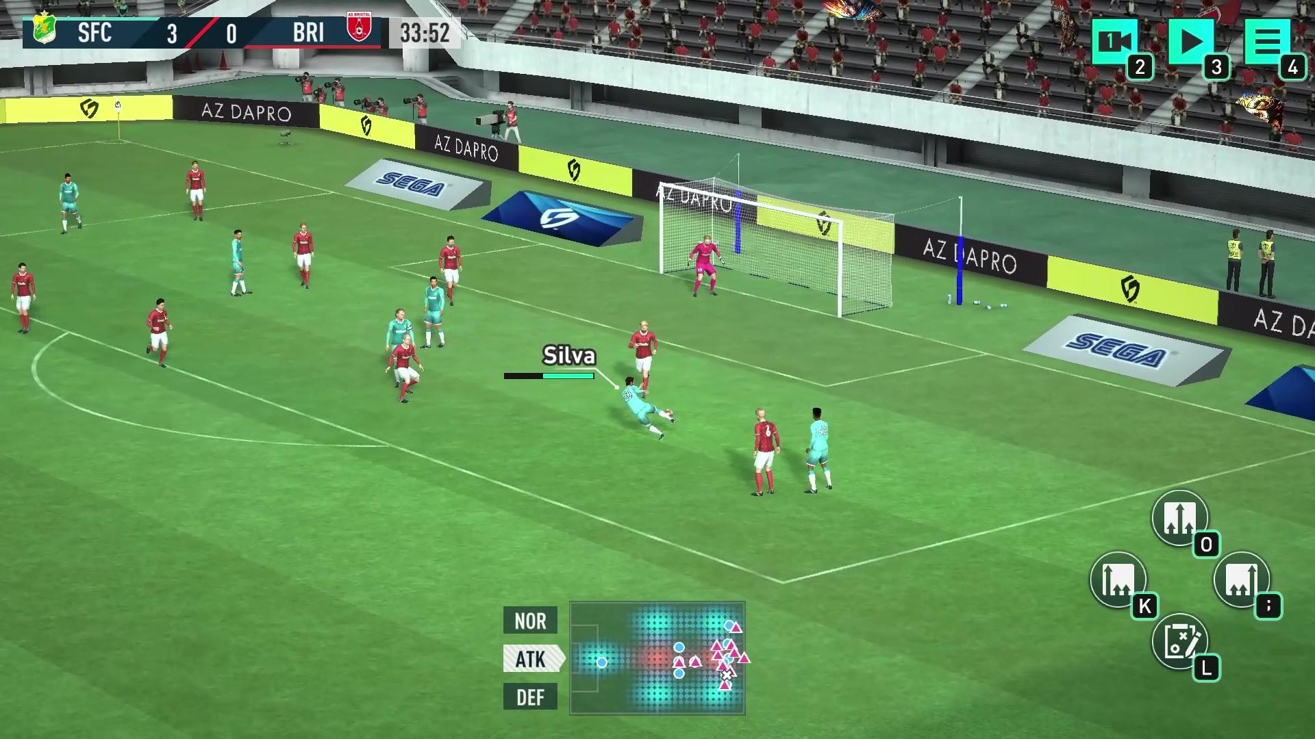 SEGA FOOTBALL CLUB CHAMPIONS Game Screenshot
