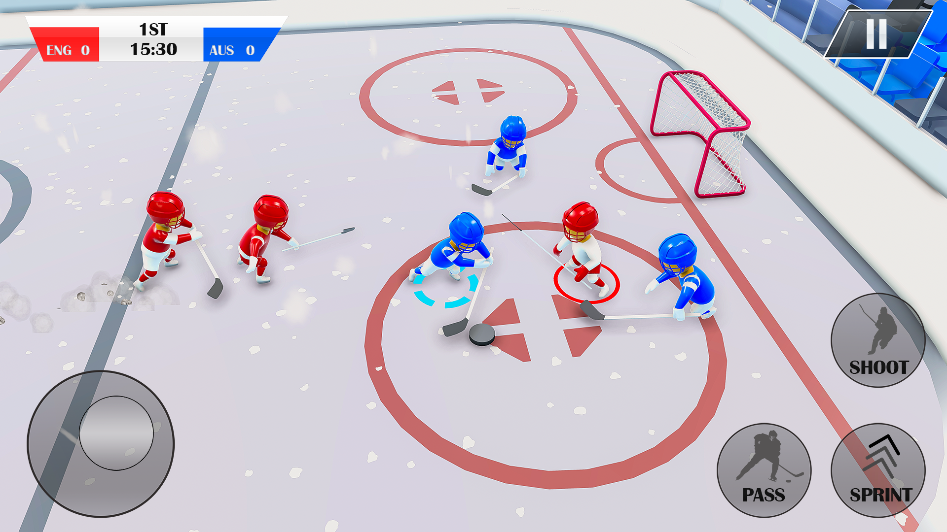Ice Hockey Games 3D Ice Rage Game Screenshot