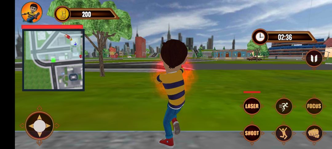 Rudra Flying Super Hero 게임 스크린 샷