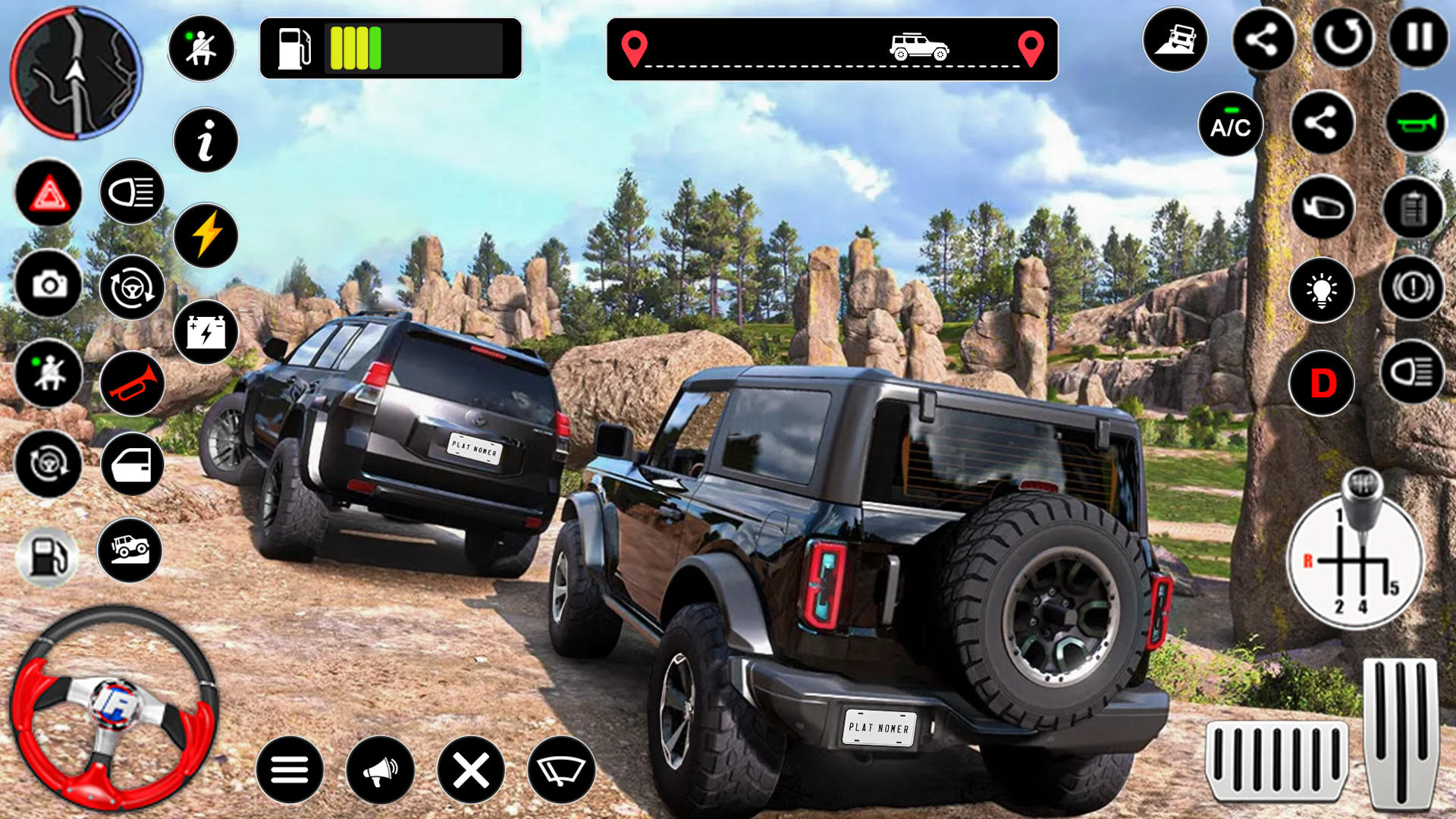 Screenshot of Offroad Jeep Driving Thar Game