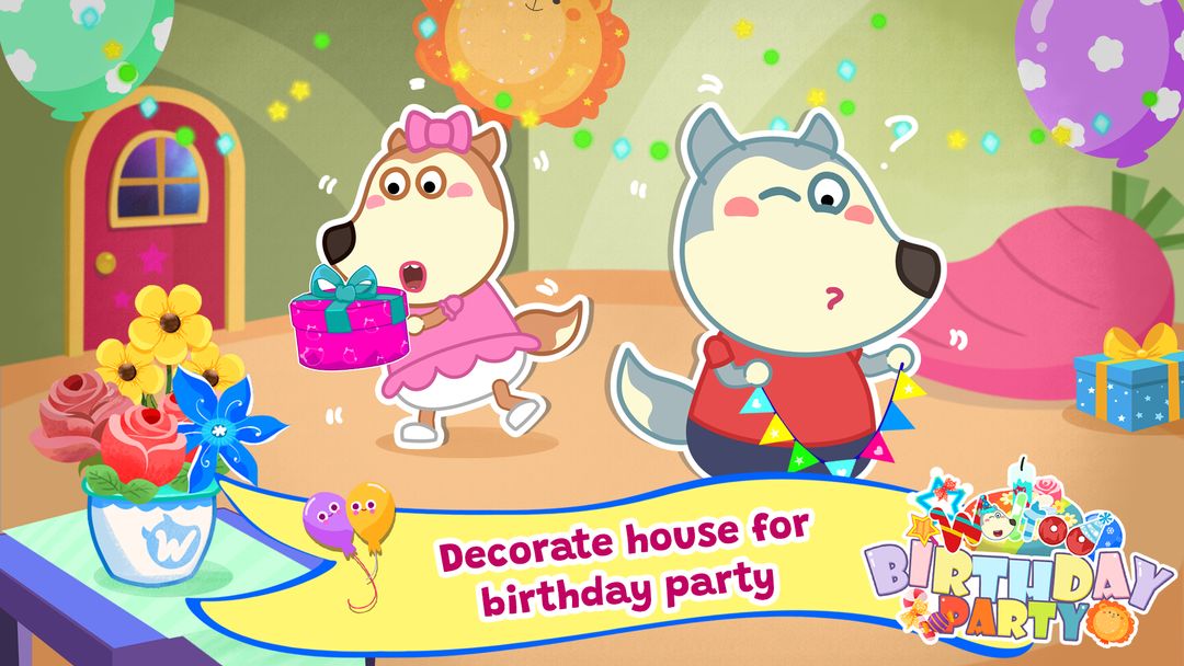 Wolfoo Birthday Party Planning 게임 스크린 샷