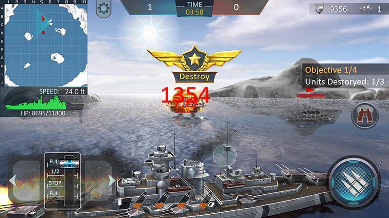 Warship Attack 3D Game Screenshot