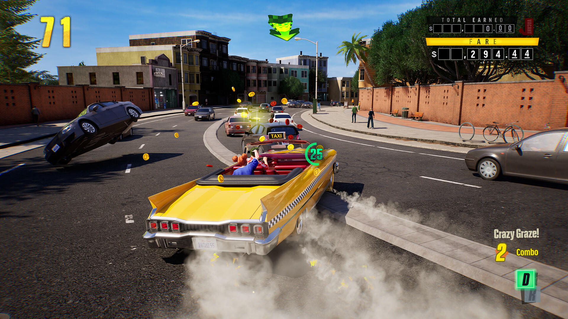 Crazy Taxi: World Tour Game Screenshot