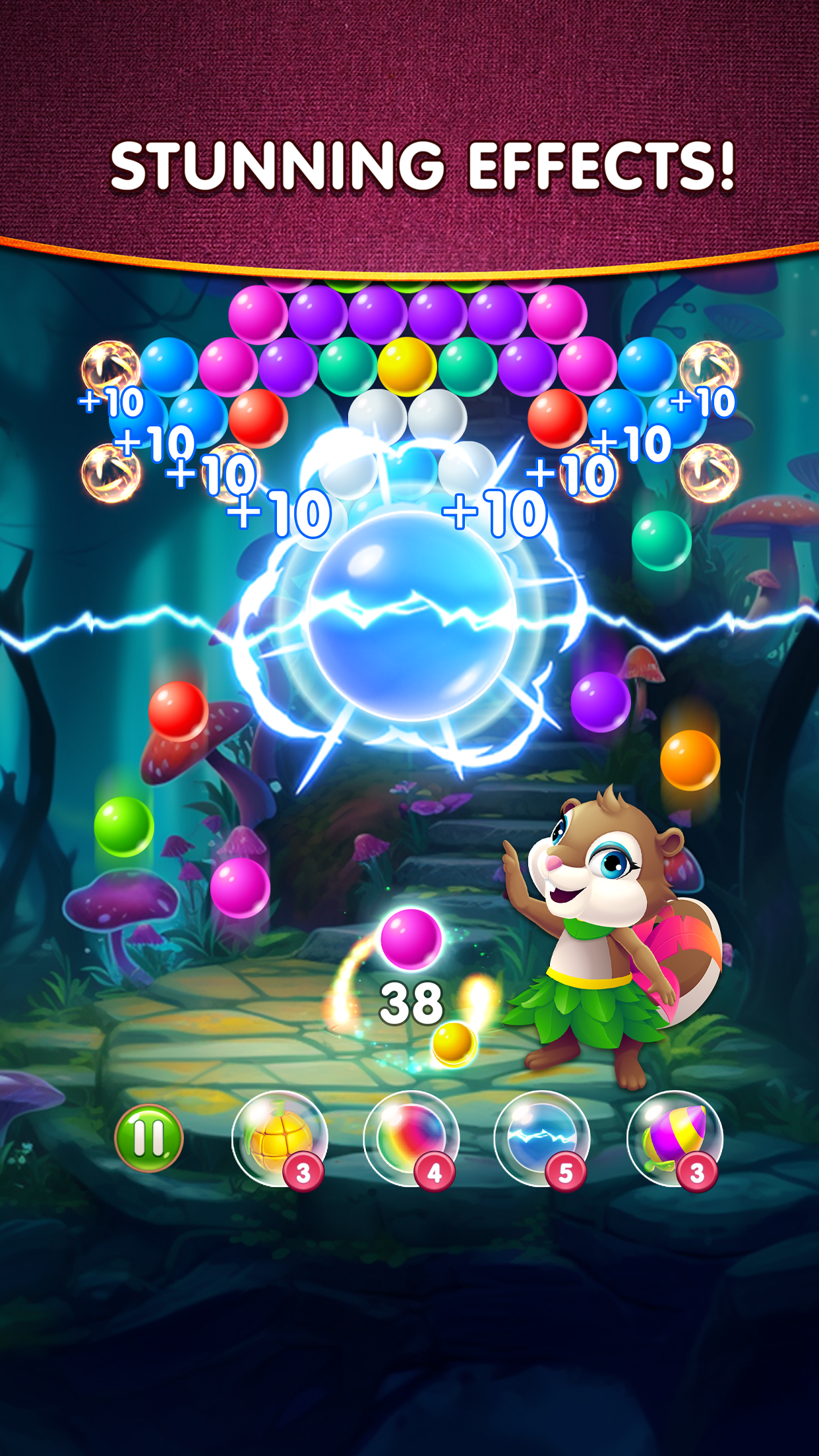Woodland Bubble Pop Game Screenshot