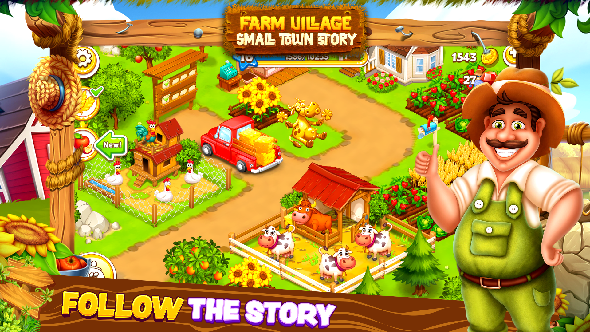 Download do APK de Happy Town Farm Offline para Android