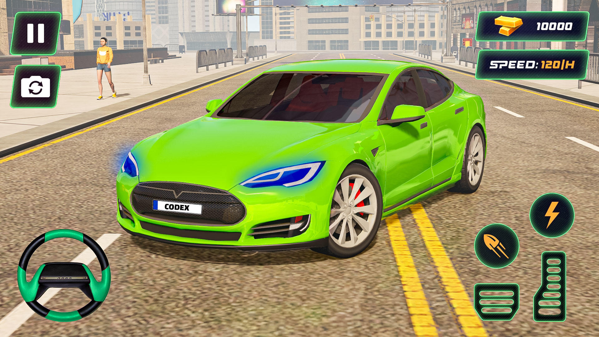 Electric Car Game Simulator ภาพหน้าจอเกม