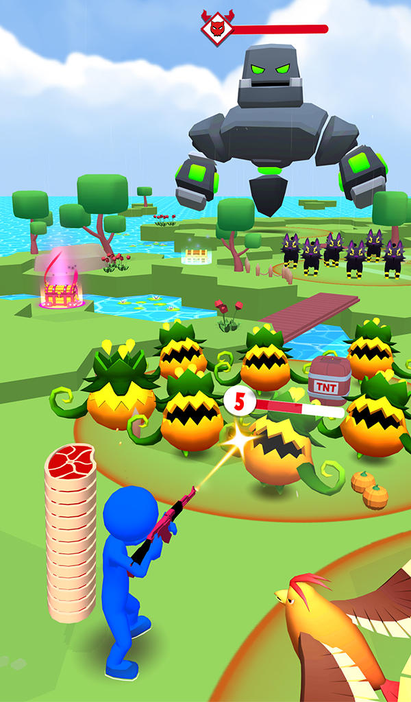 Idle Shooter: Camping Land Game Screenshot