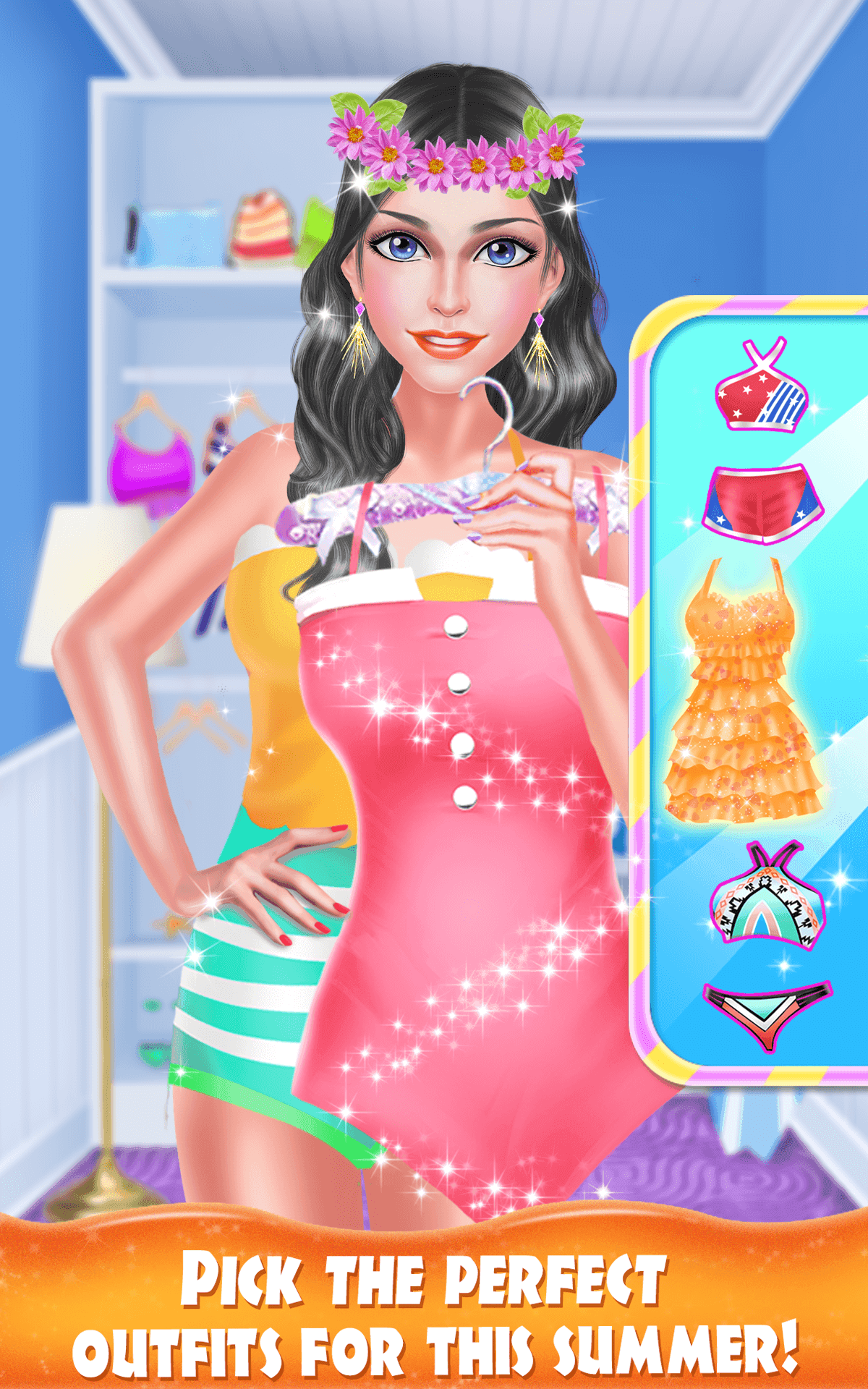 High School Water Park Salon Game Screenshot