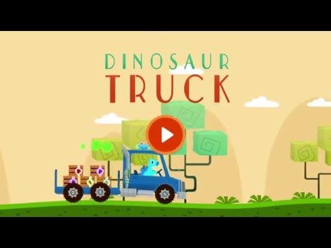 Screenshot of the video of Dinosaur Truck games for kids