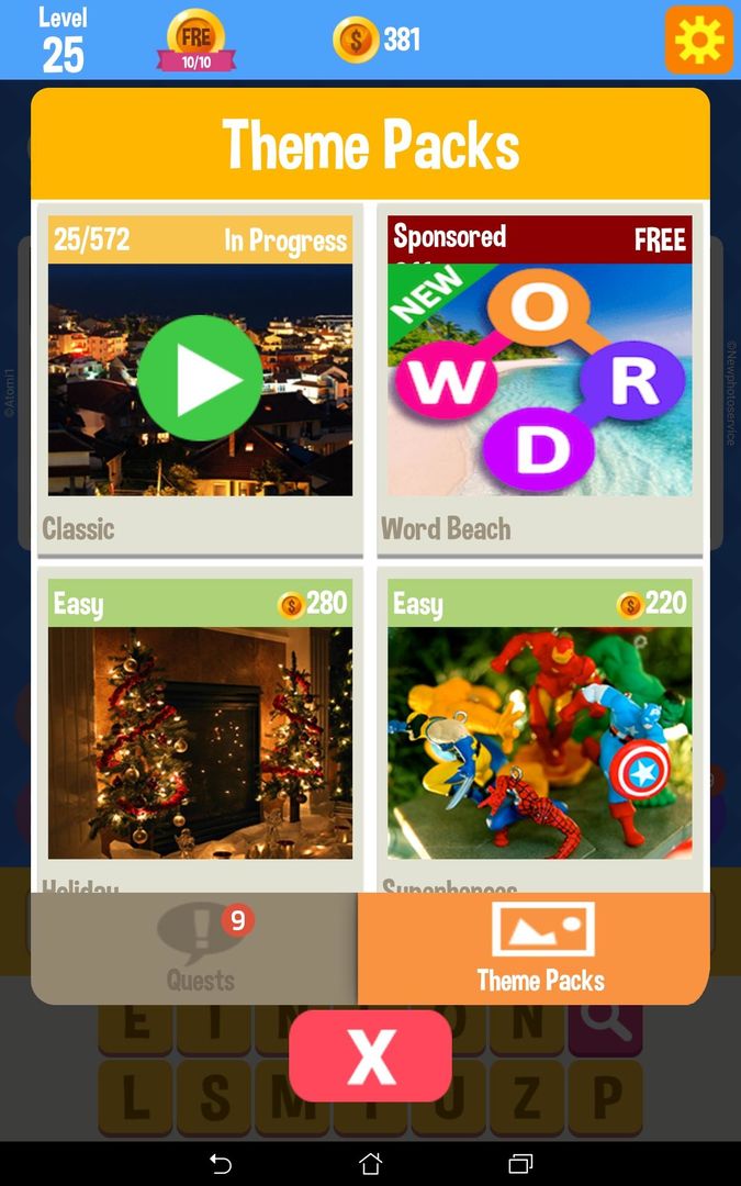 Screenshot of Pictoword Family: Fun Offline Word & Brain Games
