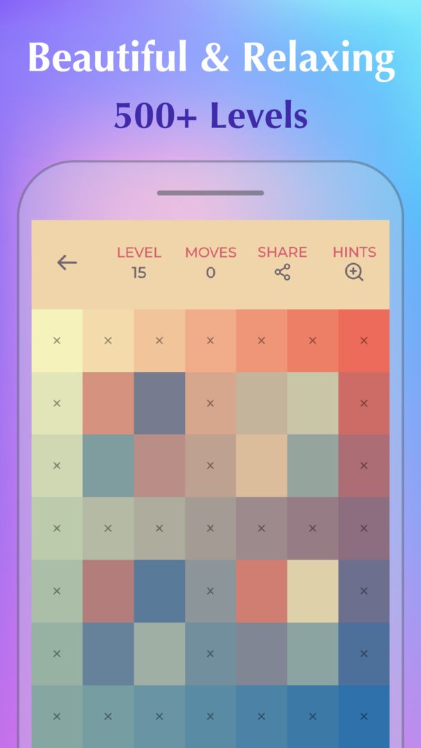 Screenshot of Color Puzzle:Offline Hue Games