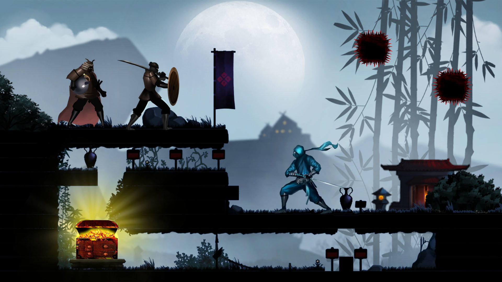 Ninja Trail - Adventure game Game Screenshot