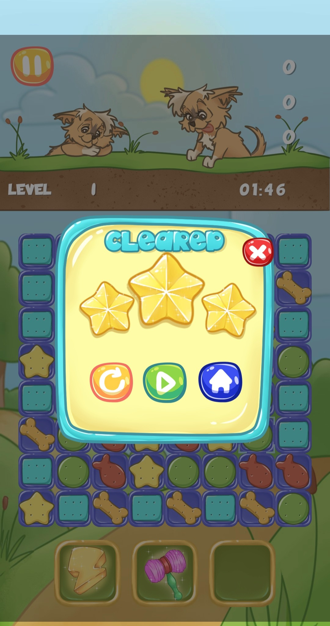 Rabbit Match 3 Game Screenshot