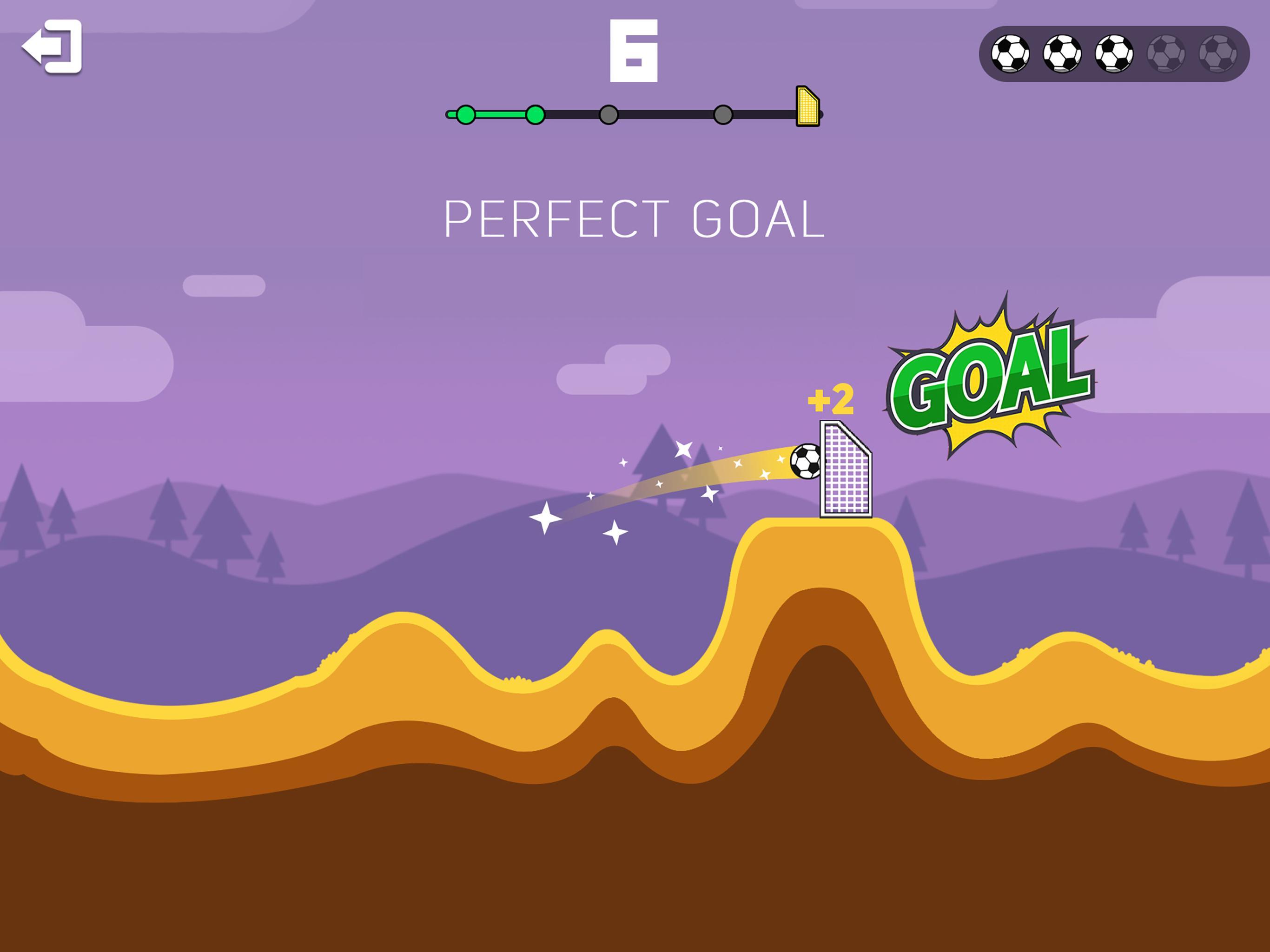 Screenshot of Kick Ball Goal-Fling Soccer