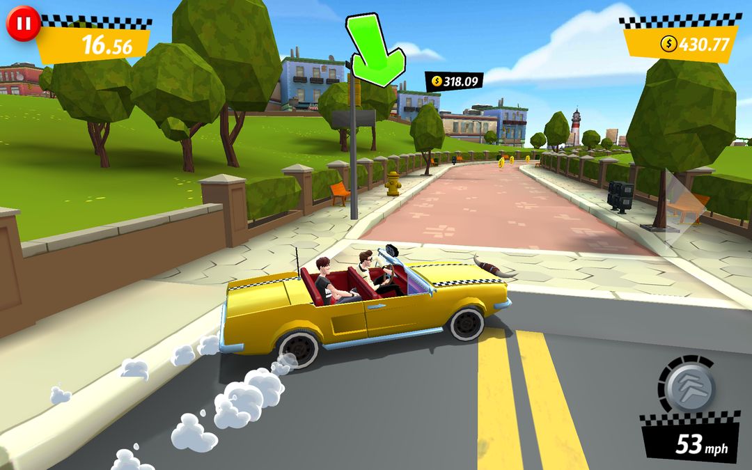 Crazy Taxi™ City Rush 게임 스크린 샷