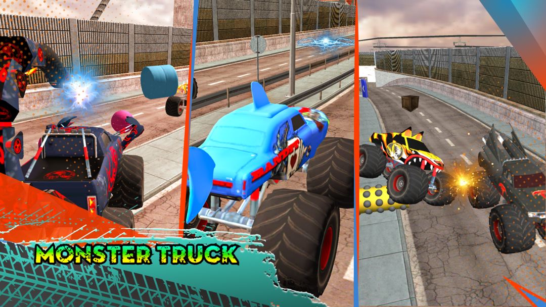 Monster Truck Mega Ramp Stunts ภาพหน้าจอเกม