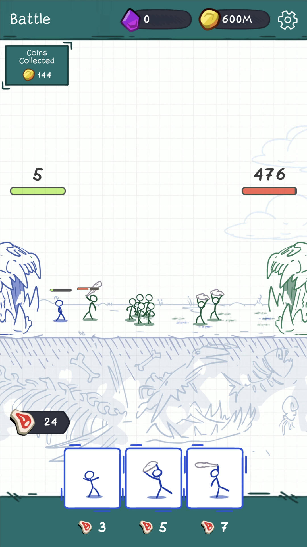 Скриншот игры Evolve or Die: Warrior Battle