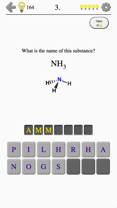 Chemical Substances: Chem-Quiz Game Screenshot