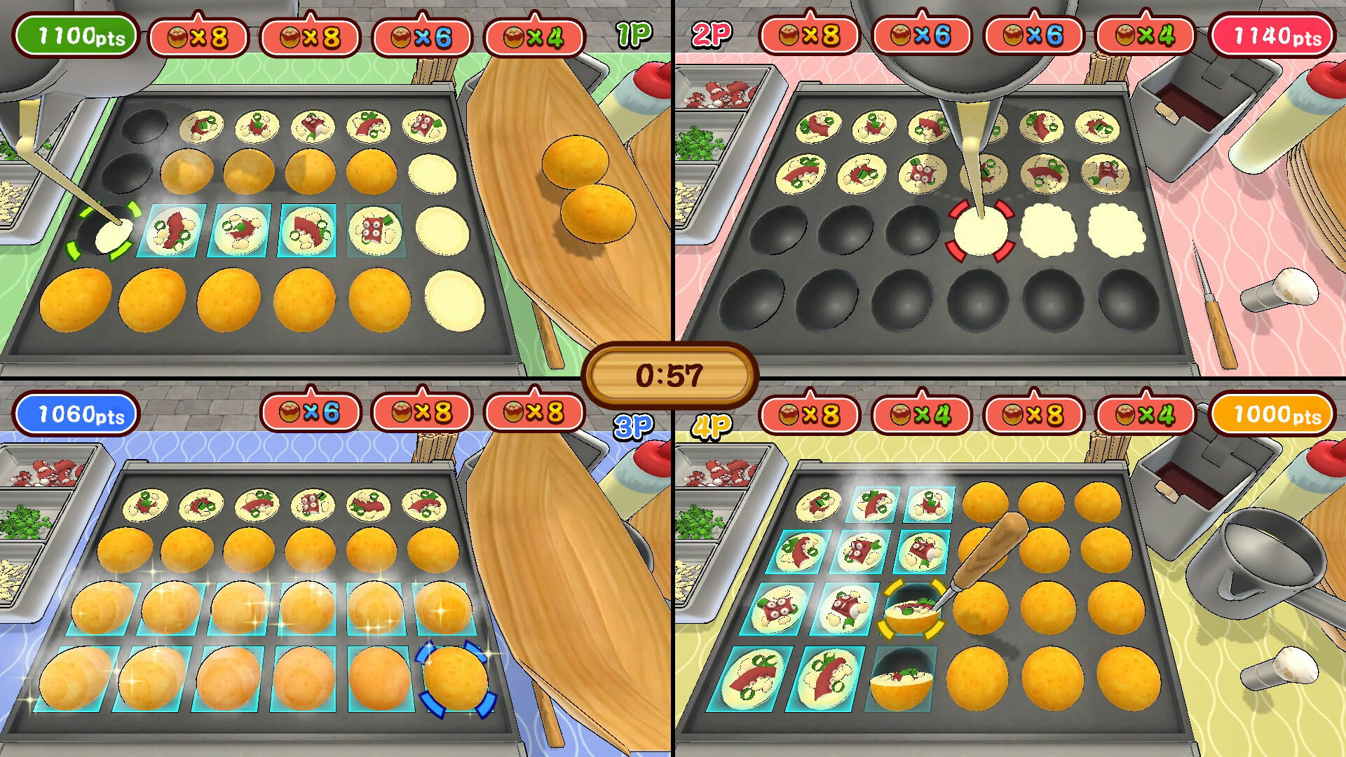 Super Takoyaki Battle Game Screenshot