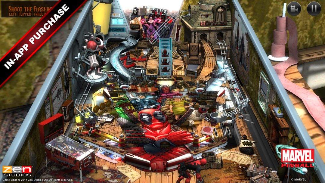 Marvel Pinball ภาพหน้าจอเกม