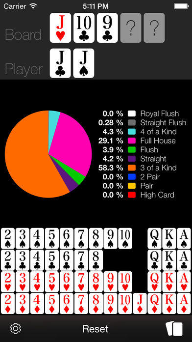 Ảnh chụp màn hình Poker Odds Calculator