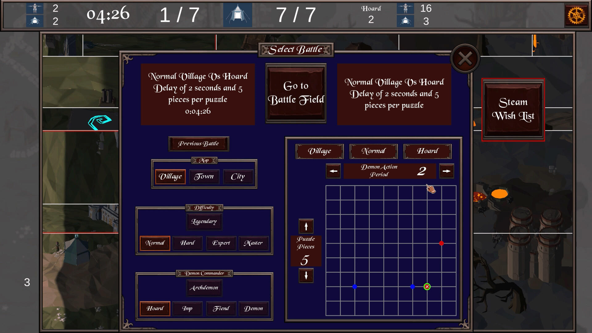 Screenshot of SwapPics: Knights vs Demons